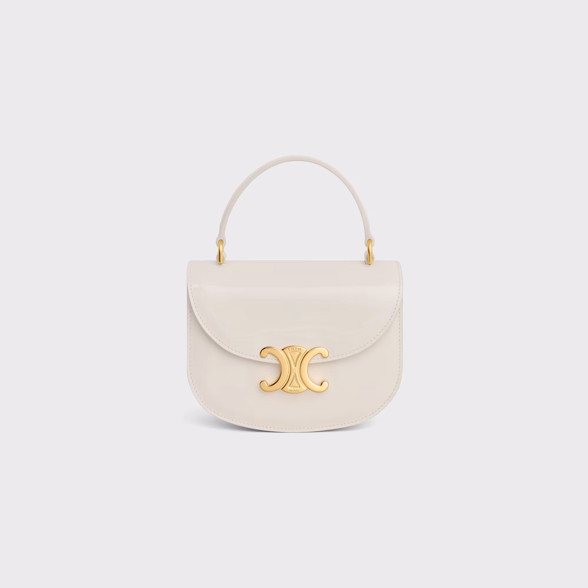 MINI BESACE CLEA IN PATENT CALFSKIN