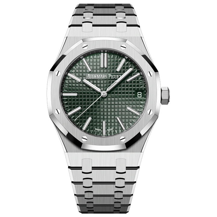 96027ed502fd5040c94c5727e0c244e0.webp ROYAL OAK SELFWINDING 50TH ANNIVERSARY Ref. 15510ST.OO.1320ST.04 This 41 mm Royal Oak Selfwinding in stainless steel sports - 图片 1
